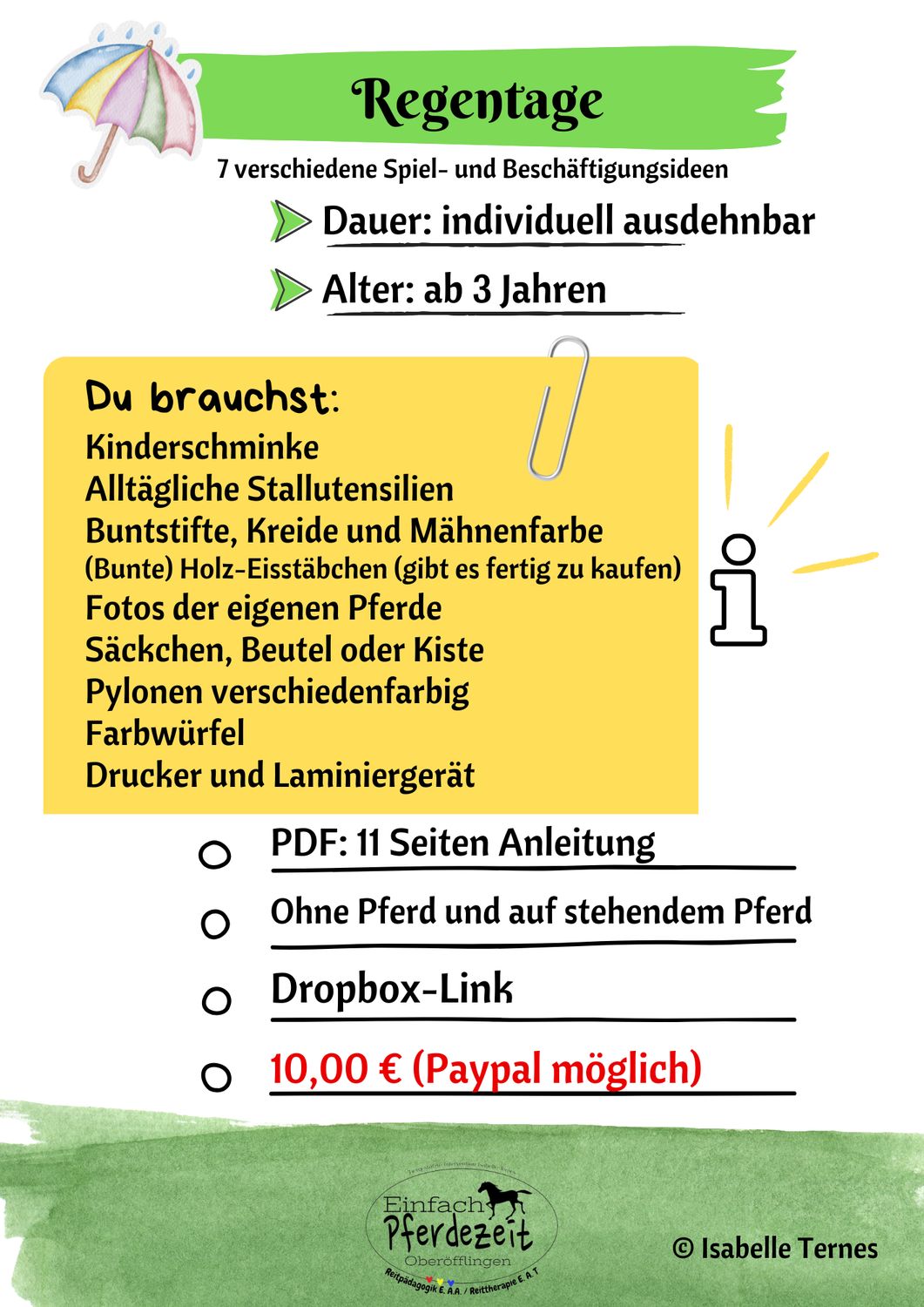 7 Spielideen bei Regen