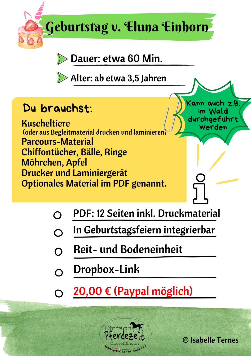 Geburtstag von Eluna Einhorn