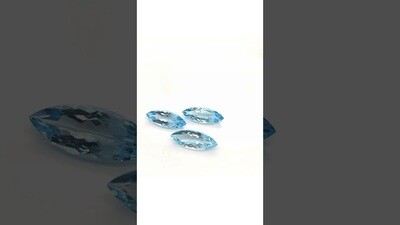Topaz Top Sky 17 CT Navette 29X11