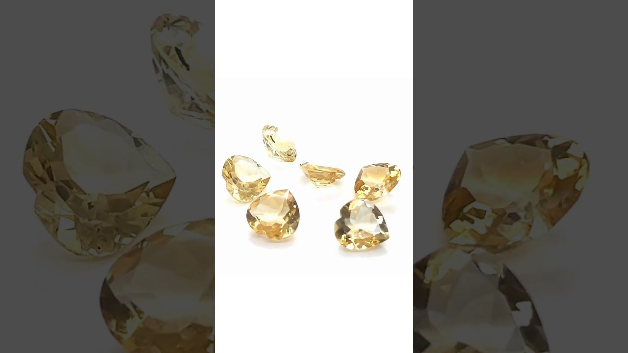 Citrine 8,00 CT Heart 15x15