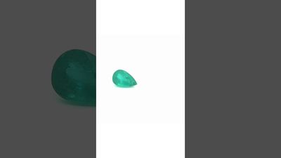 Emerald 1,83 CT Pearshape 10.8x7