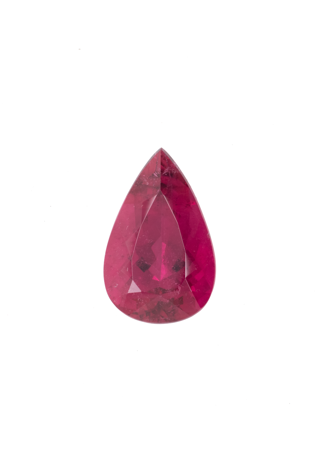 Rubellite 7,83 CT Pearshape 16.5x10.6