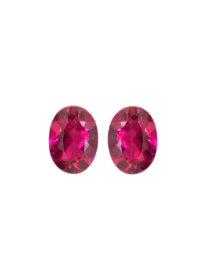 Pair of Rubellite 5,54 CT Oval 11x8