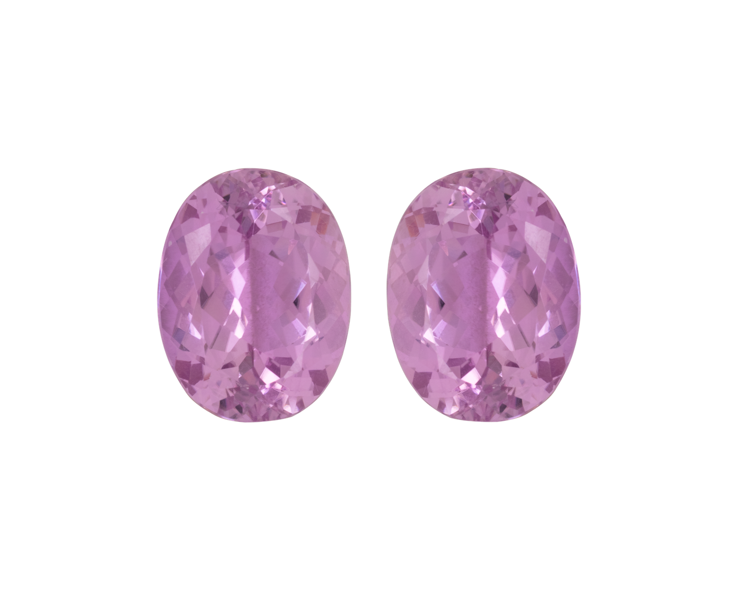 Par de Kunzitas 46,60 CT Oval 20x15