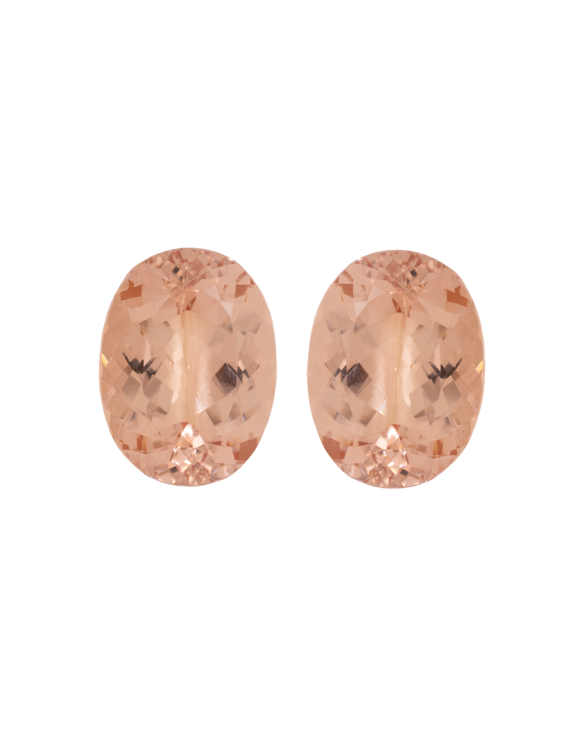 Pair of Morganite 33,2 CT Oval 20X15