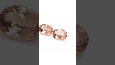 Pair of Morganite 33,2 CT Oval 20X15