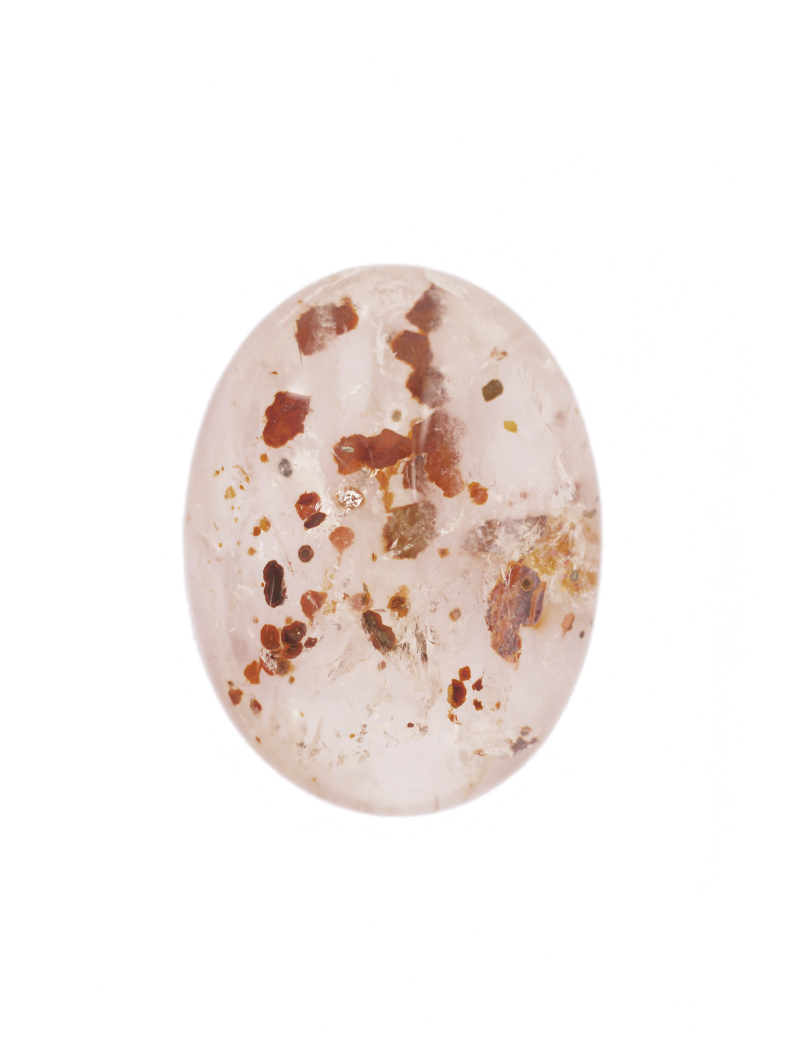 Quartz with Pyrite 42.85 CT Oval Cabochon 30x23