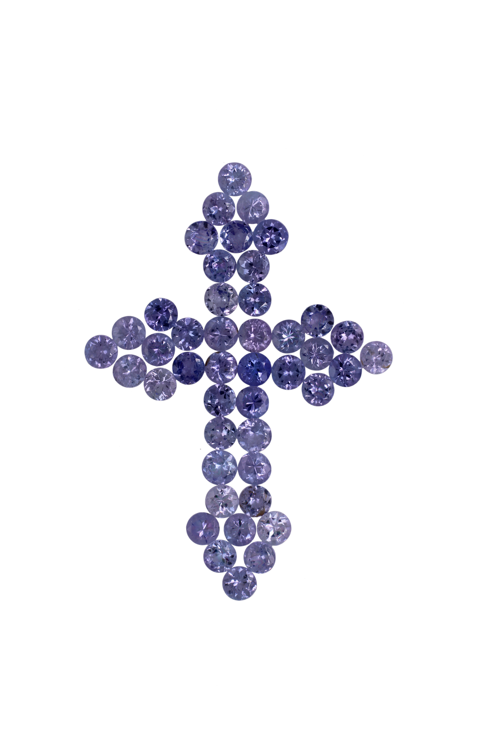 Layout Pendant Tanzanite Cross 3,83 CT