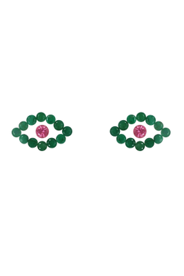 Layout Par of Earring Emerald Eyes 1,81 CT