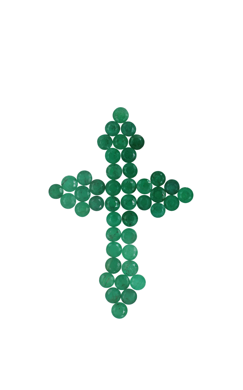Layout Pendant Emerald Cross 3,05 CT