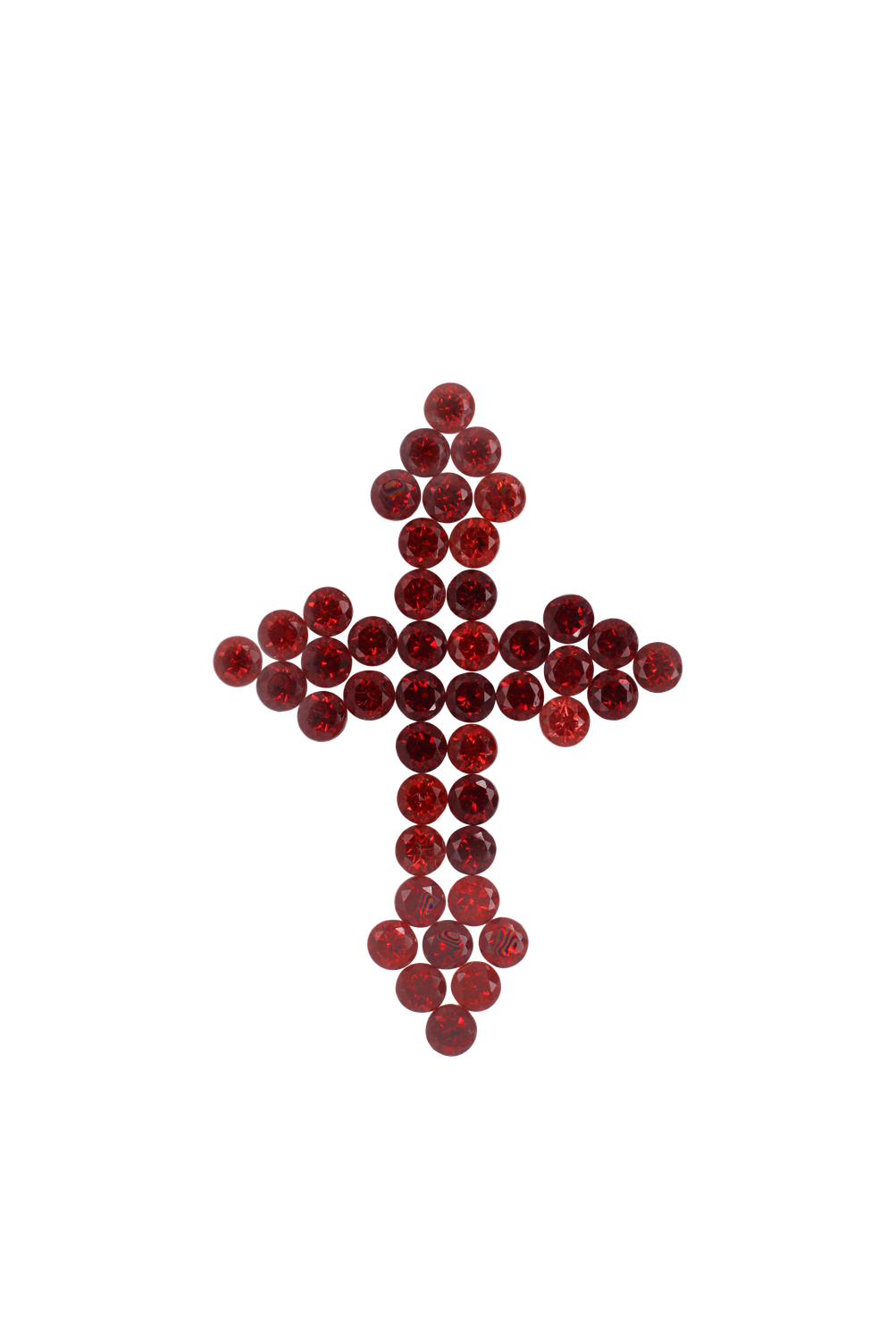 Layout Pendant Garnet Cross 3,82 CT