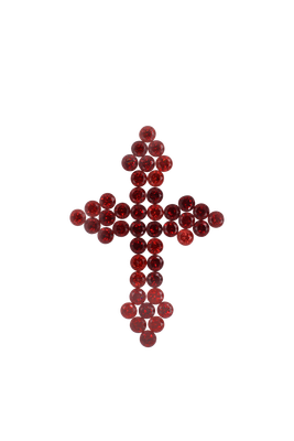 Layout Pendant Garnet Cross 3,82 CT