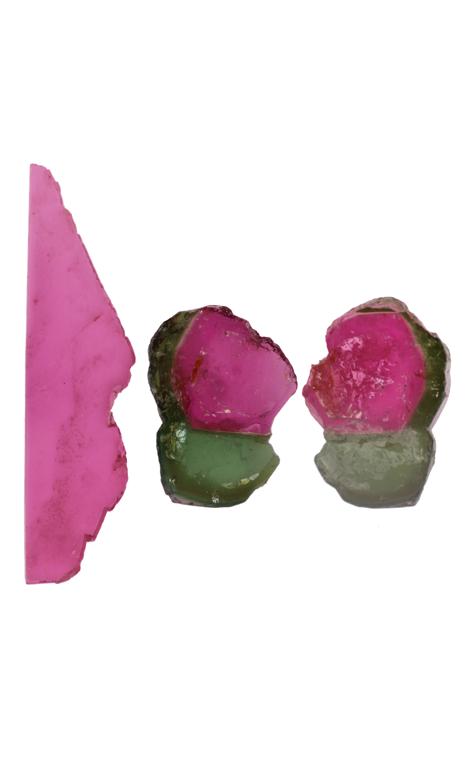Watermelon Tourmaline Flat Mix 3 Pieces 28,75 CT