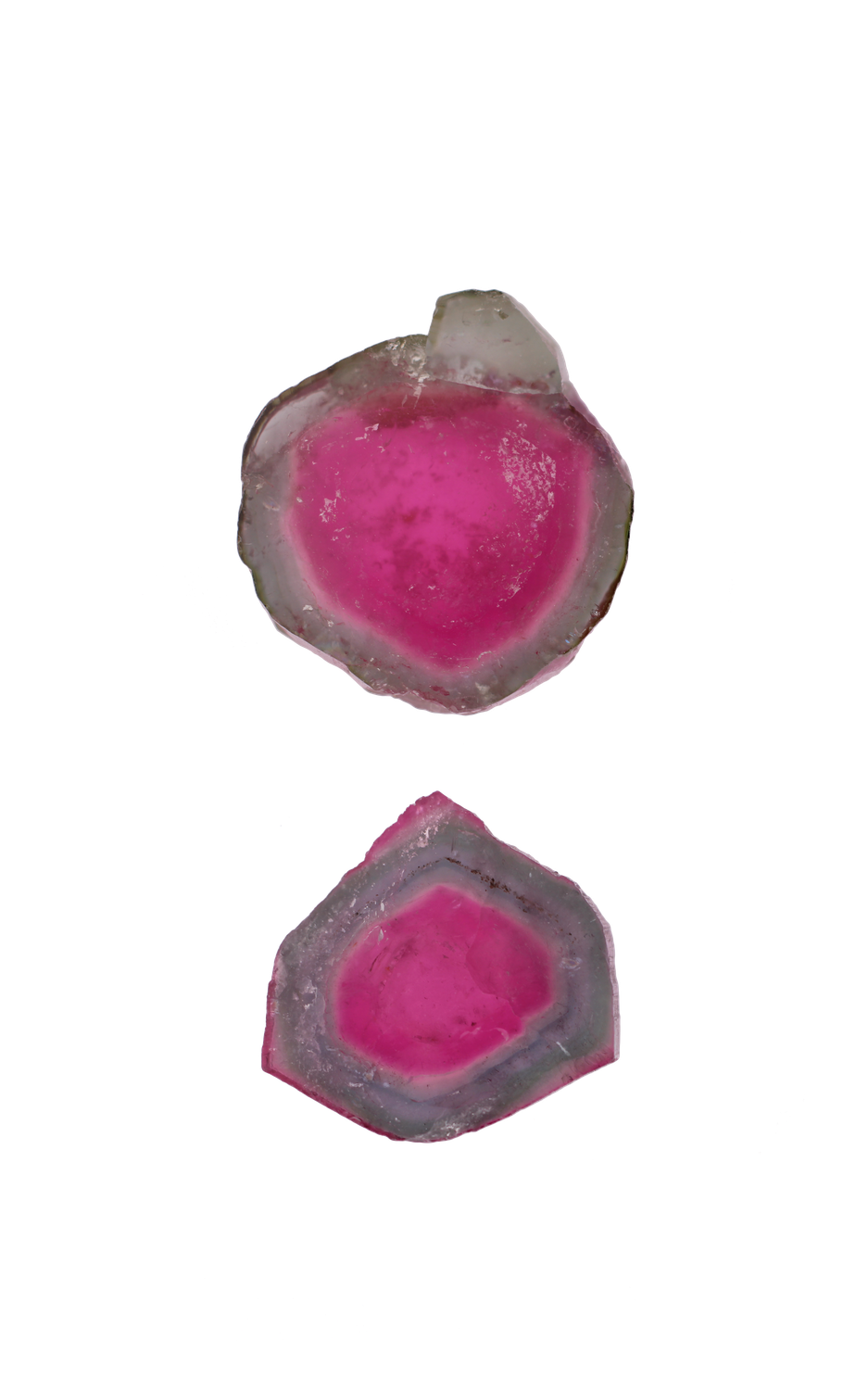 Watermelon Tourmaline Flat Mix 2 pieces 29,24 CT