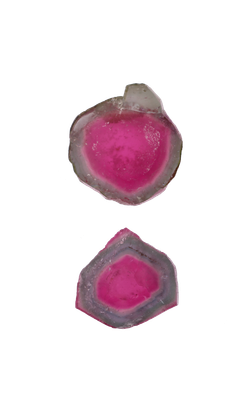 Watermelon Tourmaline Flat Mix 2 pieces 29,24 CT