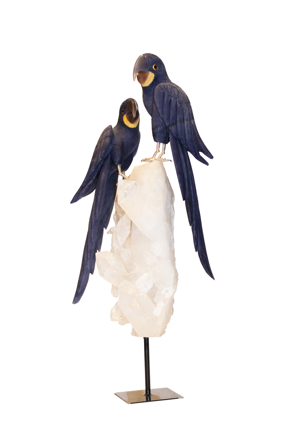 Blue Macaw Sculpture