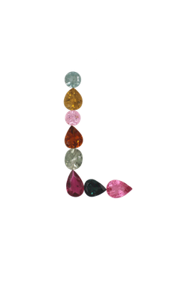 Layout Pendant Letter "L" 2,47 CT
