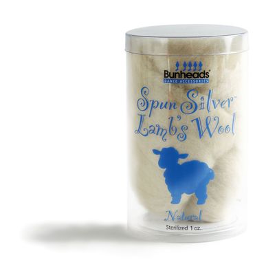 SPUN SILVER LAMBS WOOL
