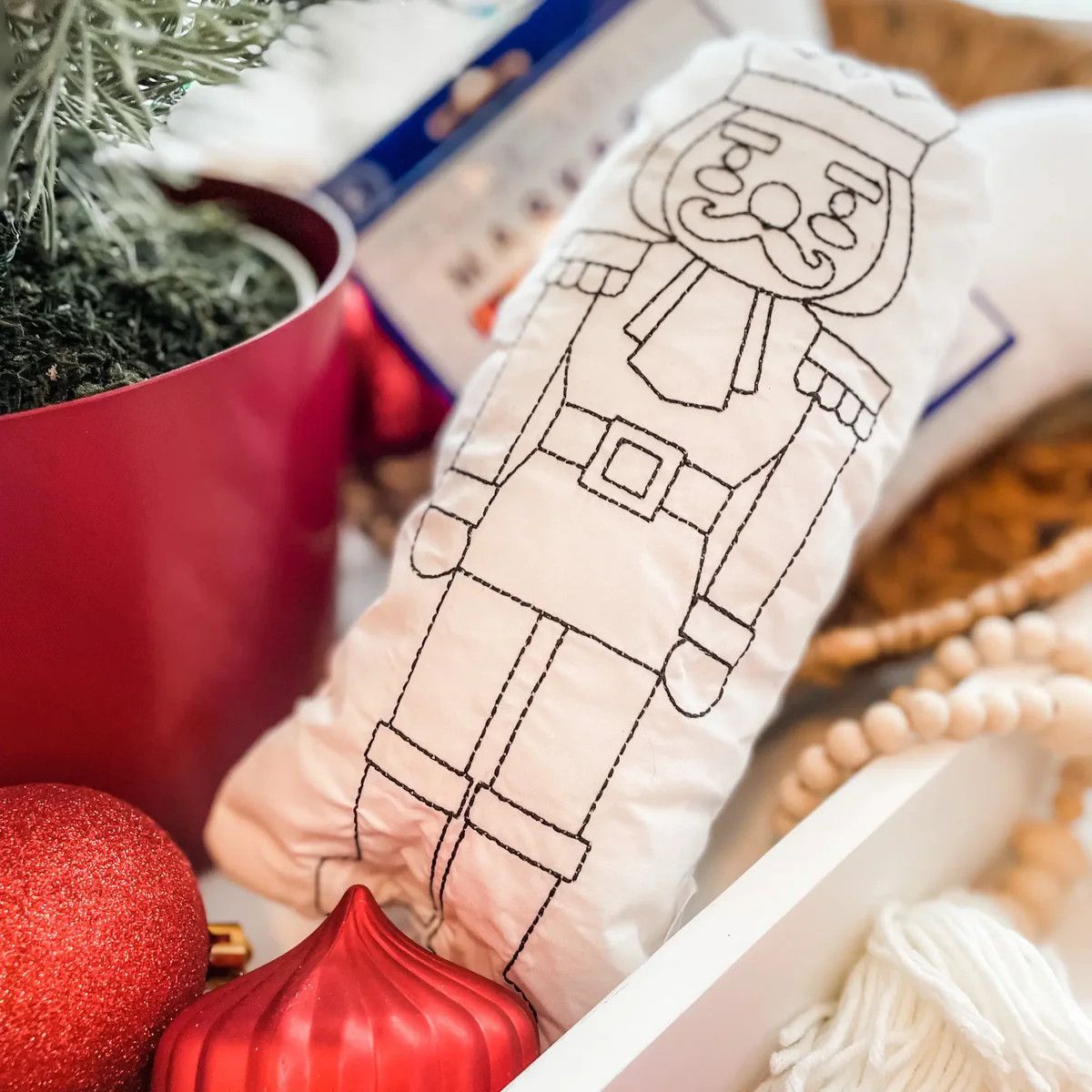 DOODLE PILLOW NUTCRACKER