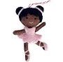 BALLERINA WOOL ORNAMENT -, Color: BLACK HAIR/DARK SKIN