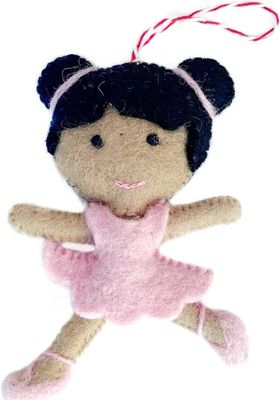 BALLERINA WOOL ORNAMENT -