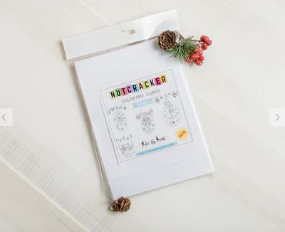 NUTCRACKER COLORING CARDS