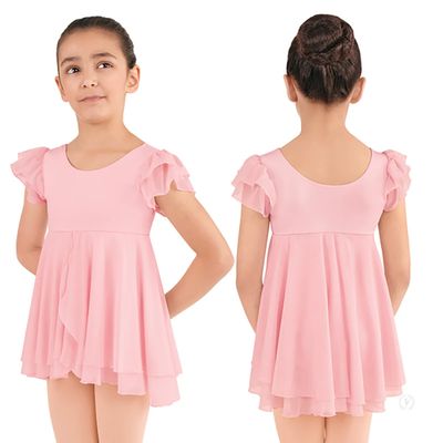 SILHOUETTE MESH FLUTTER DRESS-CHILD-