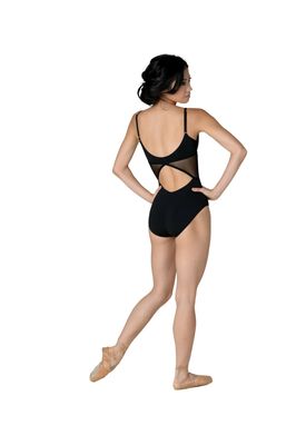 ALEXIS CAMISOLE LEOTARD WITH MESH INSERTS-ADULT-