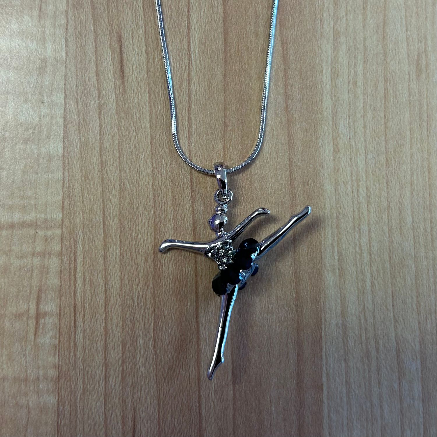 ARABESQUE NECKLACE-, Color: BLK