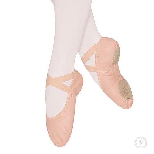 COUPE LEATHER SPLIT SOLE BALLET SHOE-CHILD-, Color: PINK -, Size: 1, Width: M