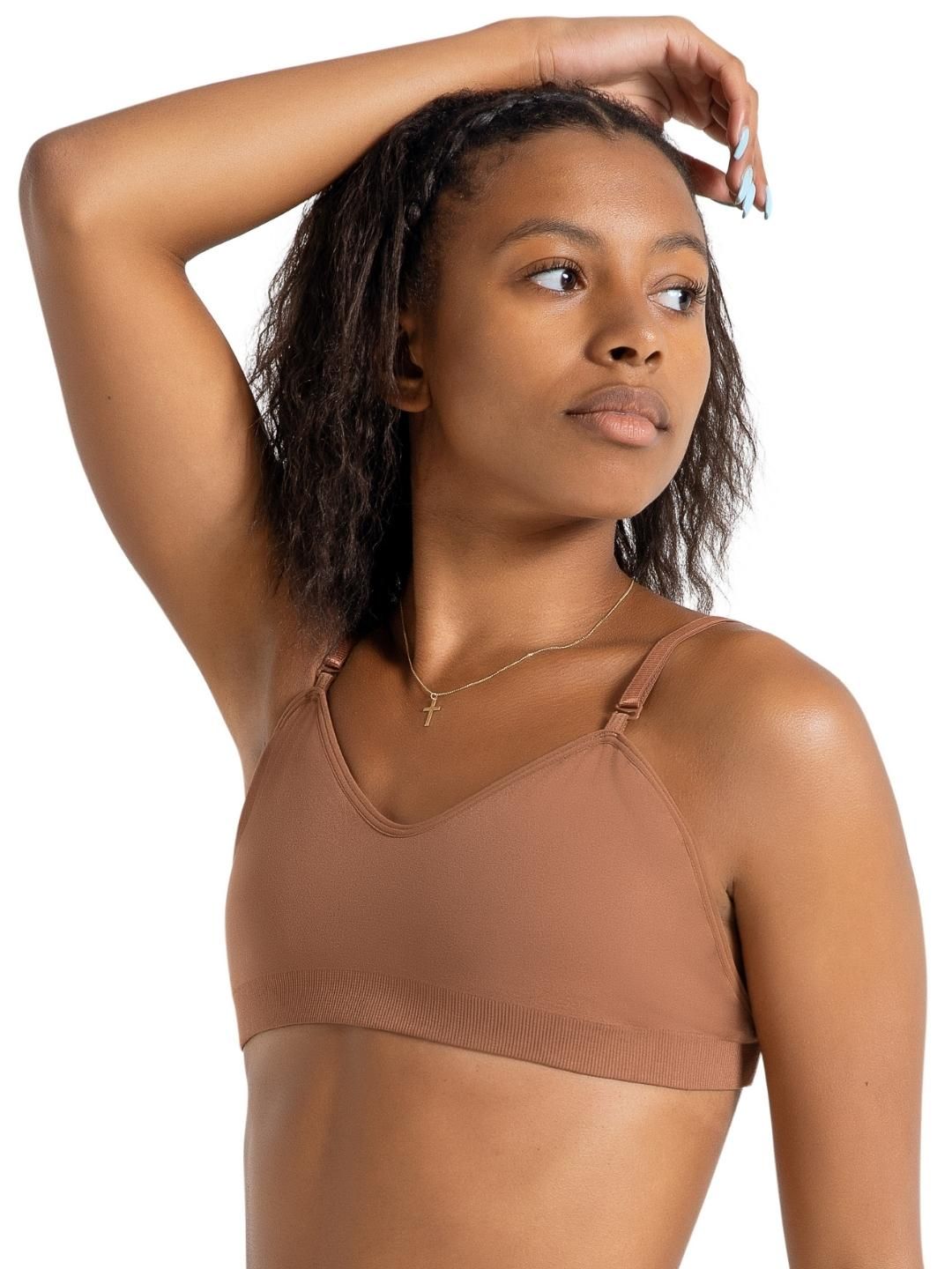 SEAMLESS CLEAR BACK SWEETHEART BANDEAU BRA-ADULT -, Size: XSA/SA, Color: MOK -