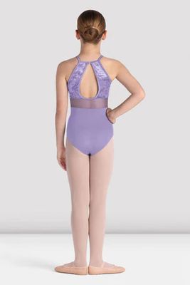 ROSIE HALTER NECK VELVET LEOTARD-CHILD -