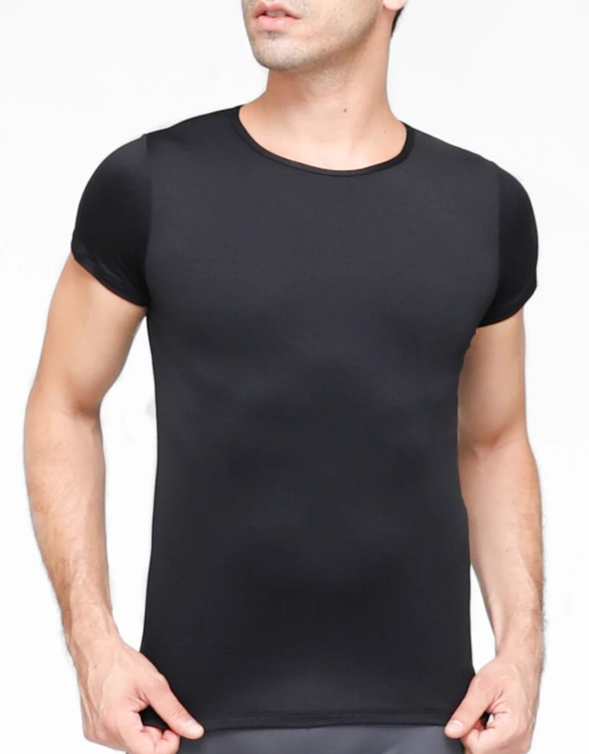 SHORT SLEEVE PULLOVER-MENS-, Color: BLK-, Size: S