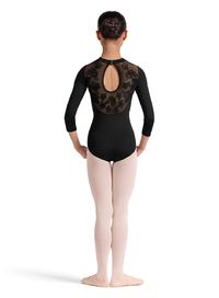 3/4 SLV EMBROIDERED LEOTARD-CHILD -