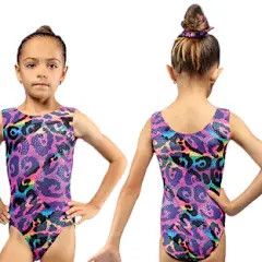 PRINTED TANK GYM LEOTARD-CHILD-