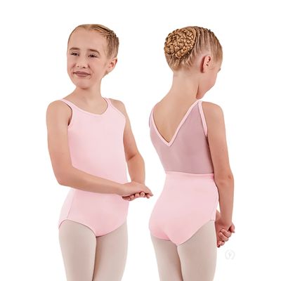 SILHOUETTE MESH DOUBLE STRAP LEOTARD-CHILD-