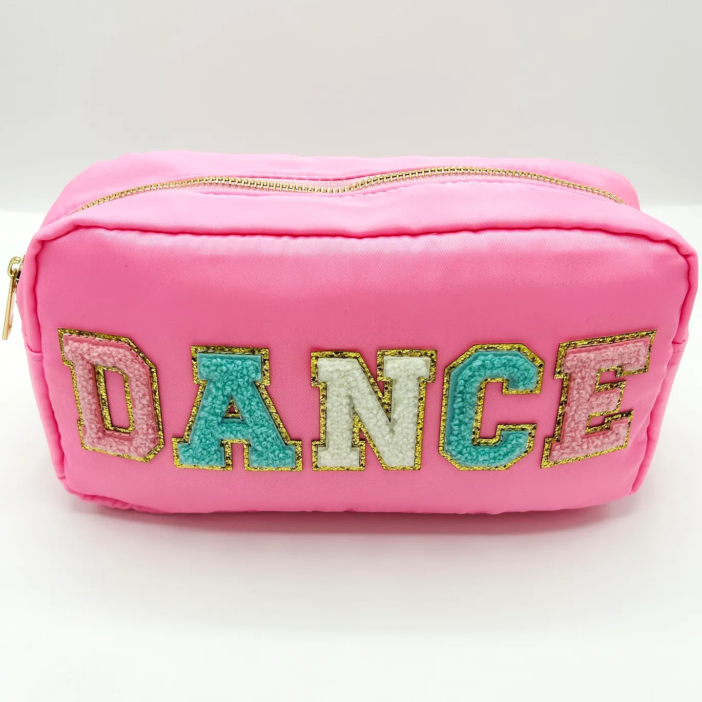 VARSITY LETTER COSMETIC BAG - LPK