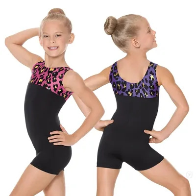 LUXE LEOPARD GYM BIKETARD-CHILD-