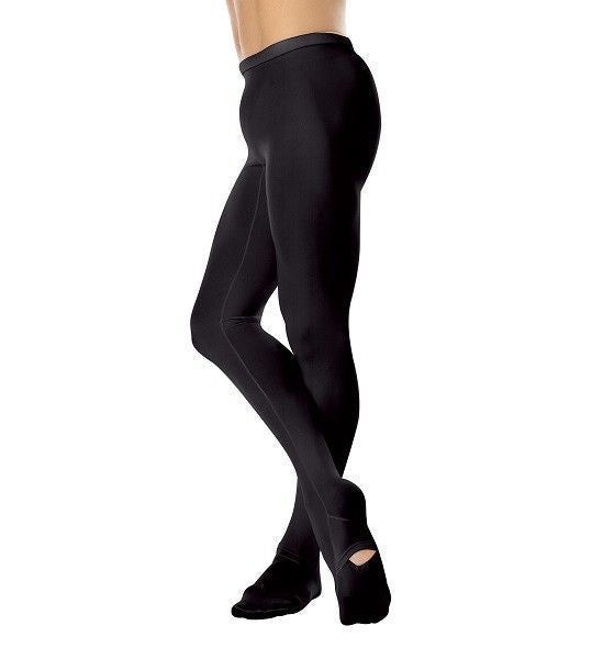 CONVERTIBLE DANCE TIGHTS-MENS-, Color: BLK-, Size: SA