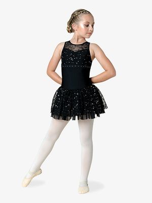 LACE W/ RHINESTONE TANK DRESS-CHILD-