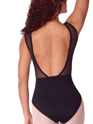 ASYMMETRICAL BOAT NECK LEOTARD-ADULT-