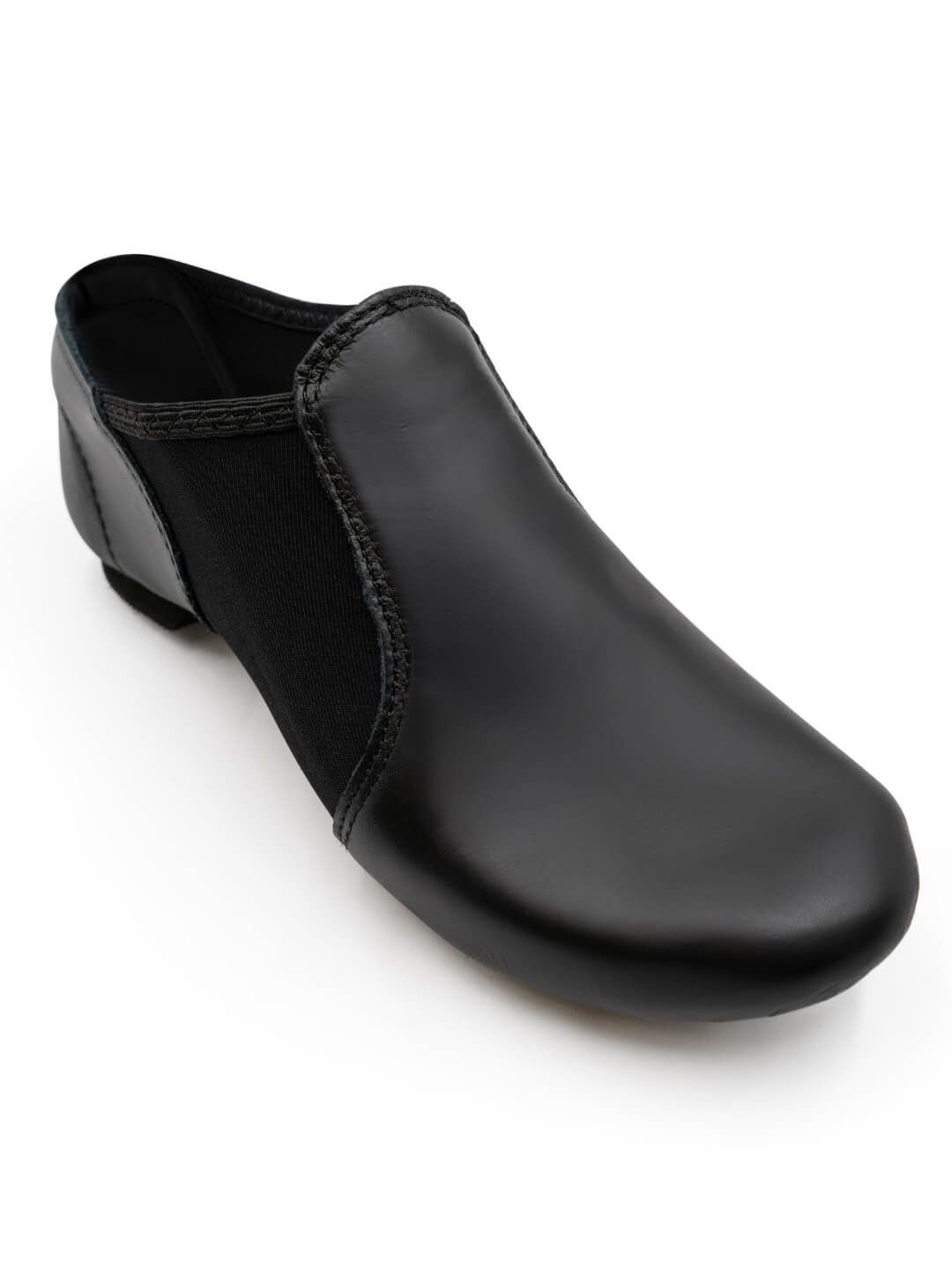 E-SERIES SLIP-ON JAZZ SHOE-ADULT-, Color: BLK -, Size: 4, Width: M