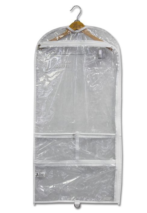DD LONG FLAT GARMENT BAG - WHT