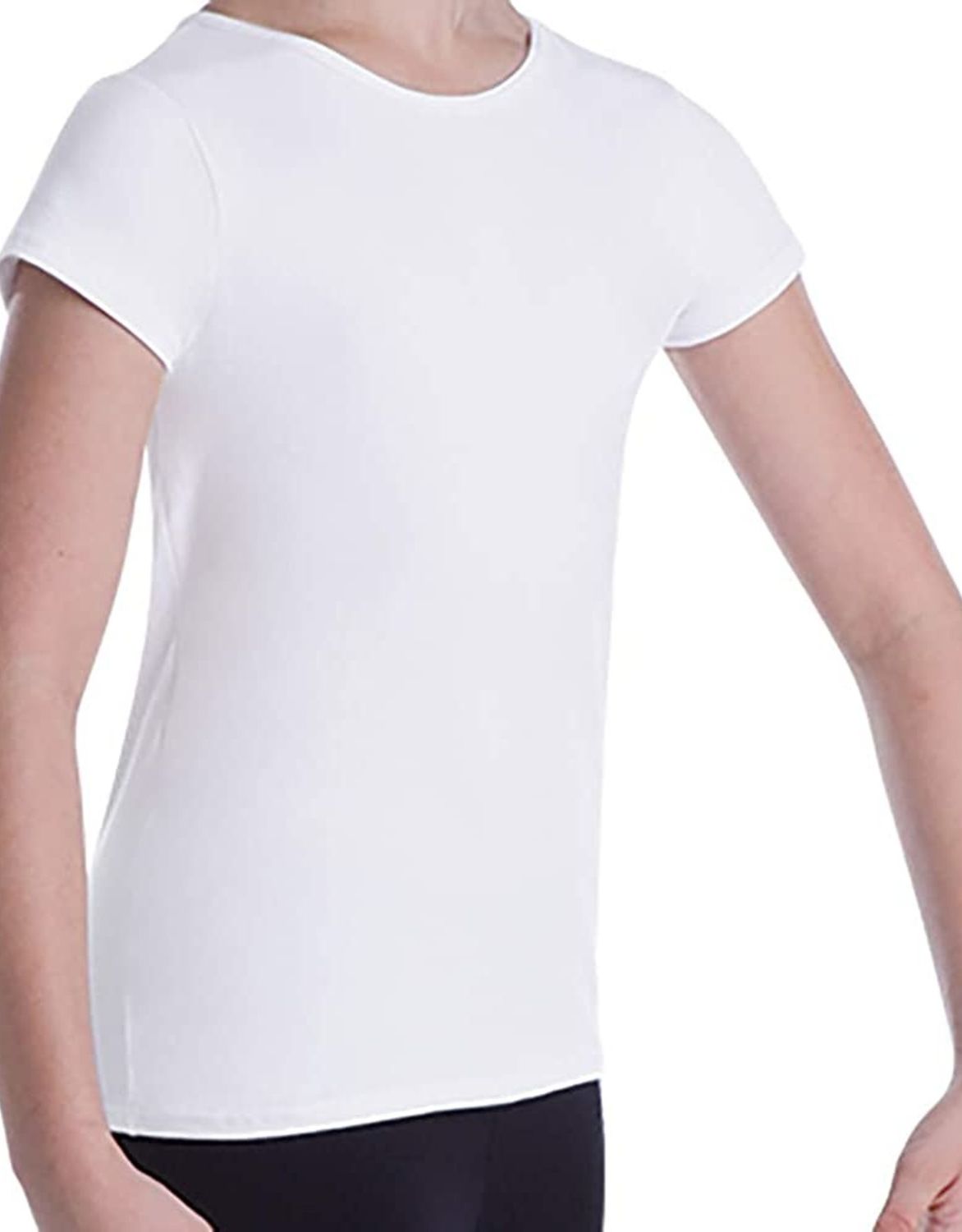 SHORT SLEEVE PULLOVER-BOYS-, Color: WHT -, Size: 5/6