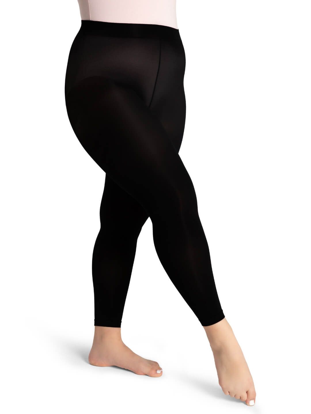 CPZ ULTRA SOFT FOOTLESS TIGHT-ADULT-, Color: BLK -, Size: S/M