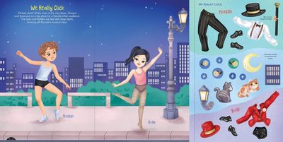 DANCERS - STICKER DOLL DRESS-UP