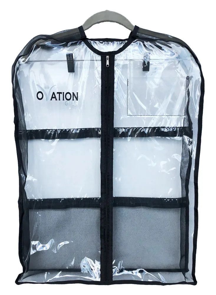 OG SHORT GUSSET GARMENT BAG -, Color: BLK
