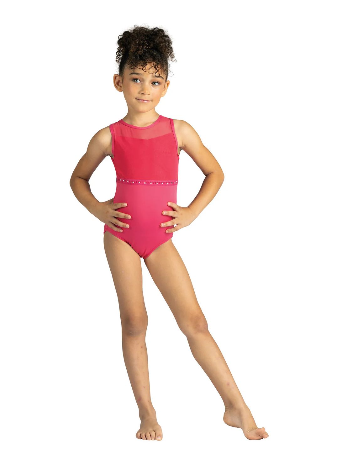 ALEXA CUTAWAY RHINESTONE TANK LEOTARD - CHILD -, Color: BER -, Size: 4/6