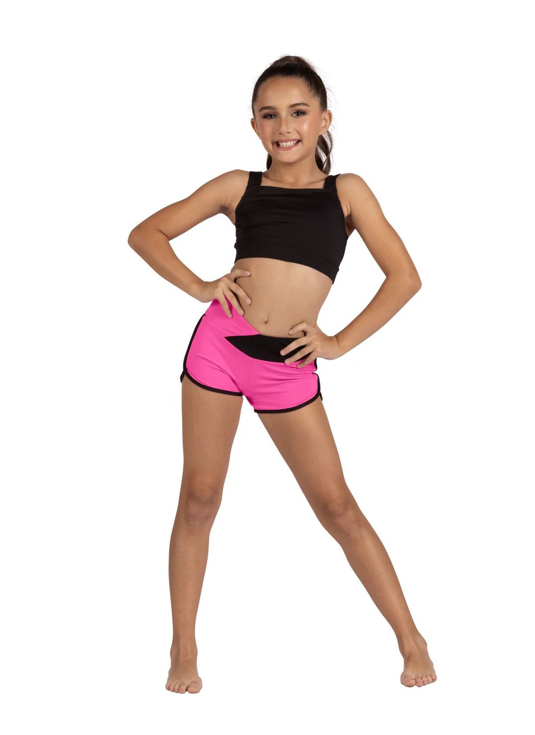 COTY BRA WITH CRISSCROSS BACK-CHILD-, Color: BLK -, Size: 4/6