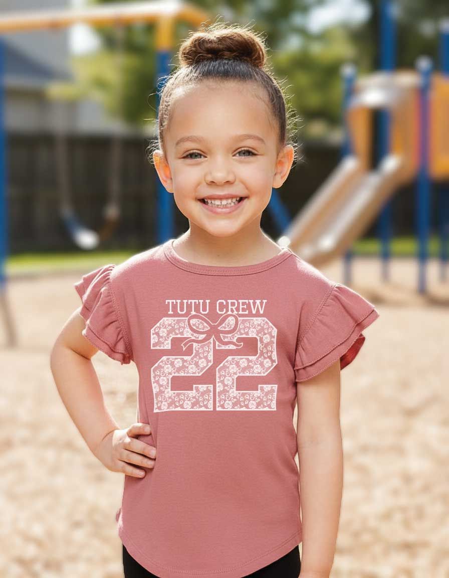 TUTU CREW FLUTTER SLEEVE TEE-CHILD-